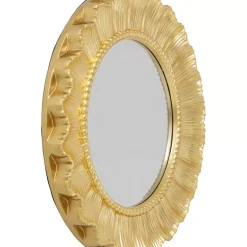 Wandspiegel Sun Ray Gold O84Cm