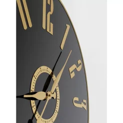 Wanduhr Casino Schwarz O76Cm