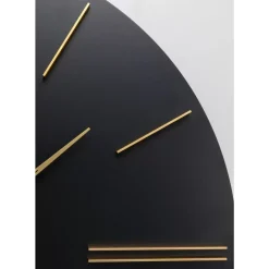 Wanduhr Luca Schwarz O70Cm