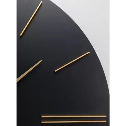 Wanduhr Luca Schwarz O70Cm