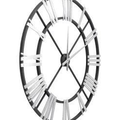 Wanduhr Nevio Silber O95Cm
