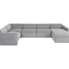 Wohnlandschaft 1 Lucca Grau Rechts 328Cm