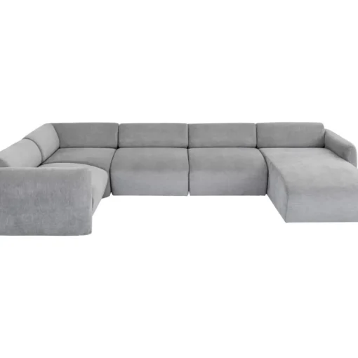 Wohnlandschaft 1 Lucca Grau Rechts 328Cm