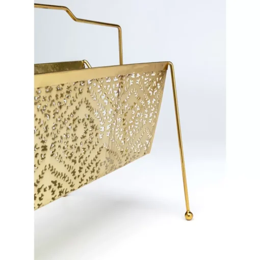 Zeitungsständer Basket Gold Klein